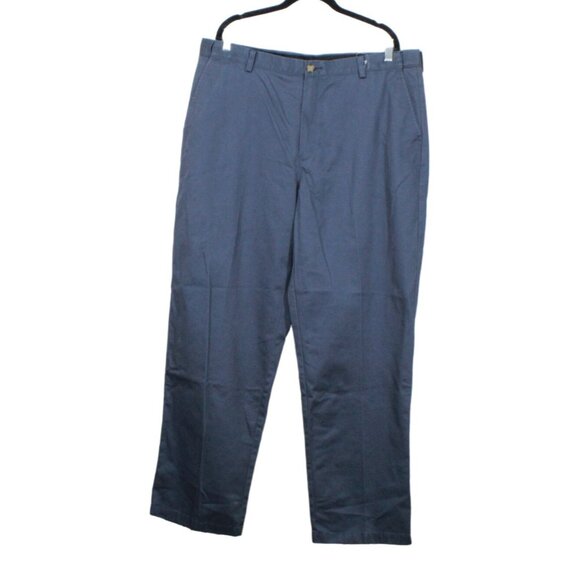 LL Bean Lakewashed Stretch Khakis Slim Fit Straight Leg Storm Gray 40x32 - Picture 1 of 11